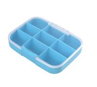 ERINGOGO Pilulier de Voyage Portable Grand Volume Compartiments Étanche et Sécurisé Organisateur de pour Stockage de Comprimés Boîte Portable pour Usage Quotidien et Semaine Couleur Bleu