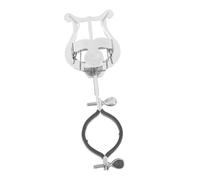 ERINGOGO Pince à Partitions pour Clarinette et Hautbois Métal Clip Compact et pour Trompette Lyre de Fanfare Portable pour Musiciens Marche Finition Argentée Élégante