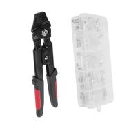 ERINGOGO Pince à Sertir Fil Inoxydable avec Kit Manchons Aluminium Outil Portable Multifonction Poignée Antidérapante et Verrouillage de Sécurité