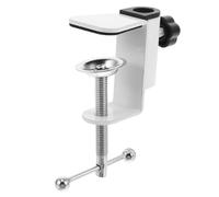 ERINGOGO Pince pour Lampe à Pince en Alliage d'Aluminium, Base Métal Blanche 4,5 CM, Bras Rotatif 360° Réglable, Support Multifonction pour Lampe de Bureau et Diffuseur d'Aromathérapie