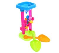 ERINGOGO Plage Garçon et Filles Sablier en Plastique Couleur Aléatoire Roue à Sable Eau, Léger et Compact pour Jeux de Plage et Développement Sensoriel, Ensemble