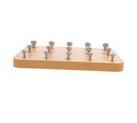 ERINGOGO Planche Bois Pour Réhabilitation Des Doigts Équipement Entraînement De Coordination Œil-main Et Réaction Outils De Rééducation Pour Motricité Fine Et Des Doigts