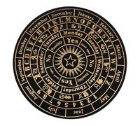ERINGOGO Planche de Radiesthésie pour Divination et Tarot Décoratif Outil de Radiesthésie Spirituel Élégant et Polyvalent Accessoire de Décoration Ésotérique