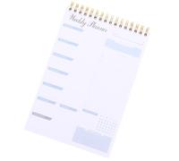 ERINGOGO Planificateur Hebdomadaire Papier Blanc, Agenda Journalier, Carnet de Listes de Choses à Faire, Nonstick Design, Design Simple pour Bureau et Maison