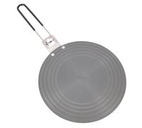 ERINGOGO Plaque de Cuisson Aluminium avec Poignée Pliable Diffuseur de Chaleur Rapide et Plaque de Dégel Pratique pour Casseroles Émaillées Inoxydable et Cocottes
