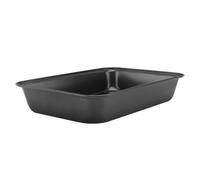 ERINGOGO Plat à Rôtir Rectangulaire Antiadhésif en Acier au Carbone Moyen, Plaque de Cuisson Noire Profonde pour Four et Barbecue, Plaque Pratique pour Cuisson Homogène et Nettoyage Facile