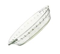 ERINGOGO Plat Verre Résistant Chaleur pour Cuisson Au Four et Micro Ondes Plat de Cuisson Polyvalent pour Pizza Steak et Poisson Vapeur Ménagère