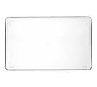 ERINGOGO Plateau à Serviettes Rectangulaire Multifonction en Acrylique Transparent pour Salon de Thé et Bar Bords Surélevés Anti-Glisse