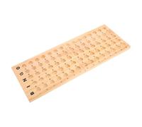 ERINGOGO Plateau De Bingo en Bois Massif Montessori Garçon Et Filles, Grand Format 75 Cases, Support Pédagogique Mathématiques, Jouet Éducatif Comptage Et Calcul, Jeu De Groupe Familial Adaptable