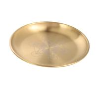 ERINGOGO Plateau Rituel Pentagramme Métal Doré pour Bougies Décoration Sanctuaire Astrologie Support Bougie pour Tarot Méditation Et Sorcellerie