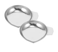 ERINGOGO Plateaux de Pesée en Acier Inoxydable pour Bijoux Lot de 2 sans Base Ouverture Pointue Adaptés aux Balances Électroniques