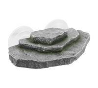 ERINGOGO Plateforme de Repos pour Tortues avec Ventouse en Stéatite Verte, Rampe d'escalade Intégrée, Structure Flottante pour Aquarium de Reptiles, pour Vivarium Tortue et Terrarium