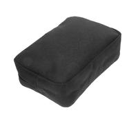 ERINGOGO Pochette de Rangement Électronique Portable en Tissu Noir, Facile à Nettoyer Espace Polyvalent, pour Valise ou Paquet à Dos, Paquet de Rangement pour Câble de Données