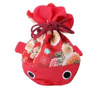 ERINGOGO Pochette Japonaise en Brocart à Cordon de Poisson Rouge Grosse Taille Paquet à Bonbons pour Mariage Présent Invité Accessoire Original pour Fête et Voyage