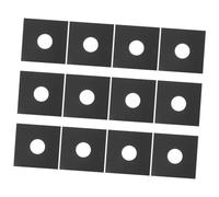 ERINGOGO Pochettes de Protection Insertion Facile pour Disques Vinyle Lot de 12 en Papier Kraft Noir et Rangement Pratique, Style Classique pour Collectionneurs