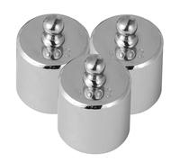 ERINGOGO Poids de Calibrage en Acier Chromé 100g M2 pour Balance Électronique, Surface Lisse et Inoxydable, Lot de 3 Pièces Pince pour Usage Éducatif