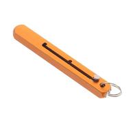 ERINGOGO Poinçon à Cigare Rétractable Court en Métal Doré, Porte-clés Compact Multifonction pour Tirage et Ventilation, Accessoire de Voyage Pratique pour Cigares Petits et Grands, Outil