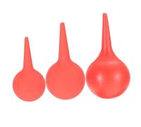 ERINGOGO Poire à Ventouse pour Nettoyage Oreilles pour en Caoutchouc Rouge et 3pcs Facile à Utiliser Prise Sécurisée, pour Adultes et Garçon et Filles Adultes Garçon Filles