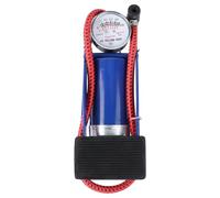 ERINGOGO Pompe à Pied Haute Pression pour Pneus de Vélo et Voiture Compacte Bleue Petite Taille Manomètre Intégré Pompe Portable Multifonction pour Camping et Usage Automobile