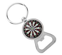 ERINGOGO Porte-clés Bière Créatif en Acier Inoxydable e Cible de Fléchettes, Breloque de Paquet Multifonctionnelle pour Fête Bière et Divertissement Maison