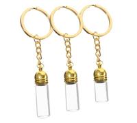 ERINGOGO Porte-clés Bouteille En Verre Flacon De Parfum De Voyage 3 Pièces Multifonctionnel Décoration Suspendue Pour Paquet à Main