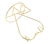 ERINGOGO Porte-tasses à Café en Fer Doré 2 Places Support Soucoupes de Cœur Torsadé, Organisateur de Comptoir Multifonction Cuisine et Bar, Accessoire Barista, Rangement Tasse et Cuillère