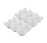 ERINGOGO Porte-œufs Céramique Élégant pour Réfrigérateur Plateau de Rangement Gain de Place Casier Multi-œufs Organisé Support Polyvalent pour Cuisine Moderne