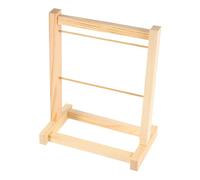 ERINGOGO Porte-vêtements pour Poupée Bois Double Cintre Mini Organisateur Pratique pour Manteaux et Robes de Poupée Accessoire pour Rangement et Développement de Autonomie des Garçon Fille