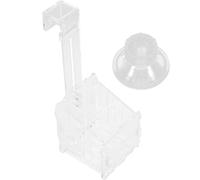 ERINGOGO Pot de Plantes Aquatiques en Acrylique Transparent Petit Format Ventouse et Crochet Jardinière pour Aquarium Plantation et Décoration D’Aquarium Support Solide pour Plantes