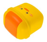 ERINGOGO Poubelle de Bureau Créative Petite Jaune en Plastique Solide Mini Poubelle de Table 1 Pièce pour Maison Bureau et Chambre Design Original Canard Amusant