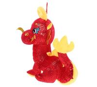 ERINGOGO Poupée Dragon en Peluche Chinoise 24 CM Mascotte Dragon Décorative Douce et Adorable Zodiaque Chinois pour Présent Nouvel an Symbole de Chance et Décoration Festive