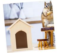 ERINGOGO Poupée Modèle de Petite Maison et Nichoir pour Chien Matériau DIY et Écologique Accessoire de Jeu pour Amateurs de Modélisme