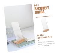 ERINGOGO Présentoir Menu de Table Acrylique et Bois Support Incliné Porte-affiche pour Photo Note et Publicité Stable pour Restaurant et Boutique