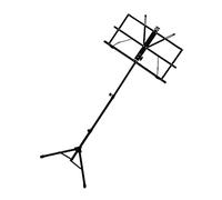 ERINGOGO Pupitre de Musique Trépied Rétractable et Support de Partition Robuste pour Orchestral Design Panneau et Durable