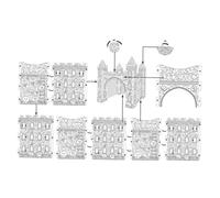 ERINGOGO Puzzle 3D à Colorier Château en Papier Écologique DIY pour Garçon et Filles, Kit de Coloriage Créatif et Modèle de Puzzle Soi-même, Éducatif de Bricolage pour Anniversaire