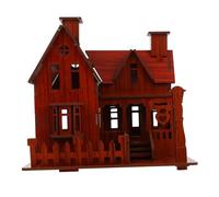 ERINGOGO Puzzle Maison Bois DIY pour Garçon Fille Éducatif Créatif Modèle de Villa Bois à Assembler pour Développer Patience et Imagination