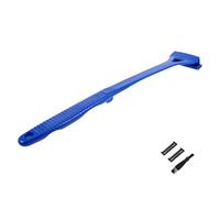 ERINGOGO Rasoir de Dos Homme à Lames Réglables Lame de Sécurité pour Poils Du Corps Usage Humide et Sec Accessoire de Toilettage Portable Bleu avec Têtes de Rechange