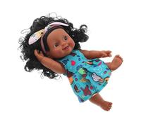 ERINGOGO Réaliste Vinyle Afro Américaine Cheveux Bouclés Décorative pour Chambre et Voyage Couleur Aléatoire
