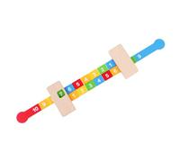 ERINGOGO Règle Numérique en Bois pour Garçon et Filles 10 Chiffres Apprentissage Mathématiques Outil Éducatif Arithmétique Portable Facile à Manipuler pour Addition et Soustraction