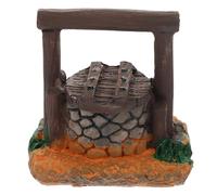 ERINGOGO Résine Modèle de Puits de Jardin Décor Rétro, Miniature | Aquarium, Terrarium et Maison Miniature, Finition Lisse, Aspect Réaliste, Pierre Sable, Garçon Fille et Aquascapers