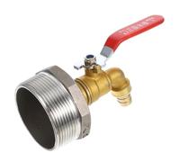 ERINGOGO Robinet Cuve Laiton avec Joint et Ruban Étanche Adaptateur Ibc pour Récupération Eau Pluie Valve Facile à Installer pour Arrosage Jardin et Stockage Eau