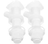 ERINGOGO Robinets D'eau pour Refroidisseur de Boissons Réutilisables Lot de 2 en Plastique Blanc à Bouton-poussoir Facile à Nettoyer, Cuisine