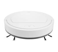 ERINGOGO Robot Laveur de Sols et Aspirateur Intelligent pour Maison Batterie 1200mah Capacité 550ml USB Nettoyage des Cheveux et Miettes, Design Blanc en Plastique et Métal
