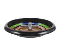 ERINGOGO Roue de Poker Tournante Noire 2 Billes en Acier, Roue de Jeu de Poker pour Soirée Familiale, Accessoire de Roulette Russe pour Jeux de Société et Divertissement à Domicile