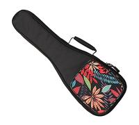 ERINGOGO Sac de Transport Rembourré pour Ukulélé avec Double Bretelles Réglables Poche Avant Spacieuse pour Accessoires pour Soprano et Ténor