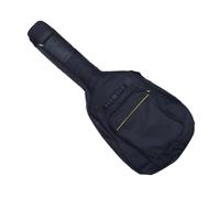 ERINGOGO Sac Guitare Folk Étanche Oxford avec Double Bretelles Ajustables Dos Rembourré Respirant et Poche Frontale Noir