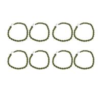 ERINGOGO Sangle de Jambe de Pantalon Élastique 4 Paires Verte Crochet Métallique Robuste, Accessoires de Camping et Bottes D'équitation, Maintien Antidérapant pour Sports d'hiver