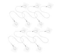 ERINGOGO Sangles de Sécurité Adhésives pour Meubles Bébé 6 Pcs 12 Patchs, Anti-basculement Réglables pour Commodes, Armoires et Étagères, Protection Murale Polyvalente pour Garçon et