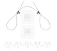 ERINGOGO Sangles de Sécurité Murales Réglables Adhésives pour Meubles Garçon et Filles, 6 Pièces 12 Patchs, Ancrage Anti-basculement pour Commode, Étagère et Armoire, Protection Bébé