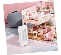 ERINGOGO Scale Solid Wood Display with Arched Top Realistic Dollhouse Furniture Accessory Wooden Model Bookshelf for Mini Dollhouse Decor